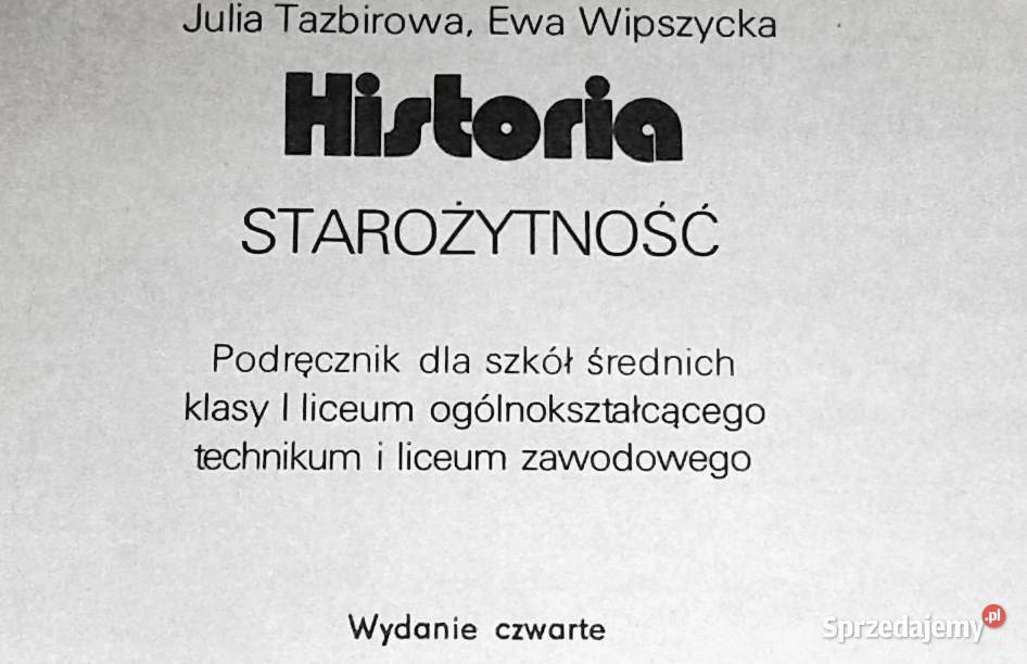 Historia 1 Starożytność J Tazbirowa E Wipszycka Chełm