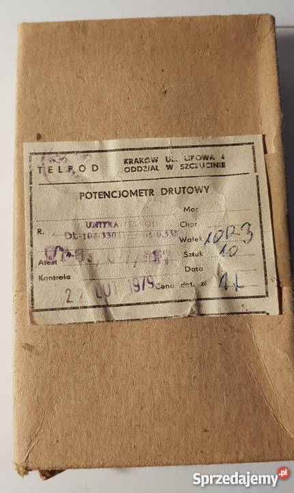 Potencjometr drutowy 330 10 05W Unitra Telpod