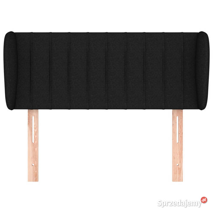 Zagłówek uszak czarny 83x23x7888 tkanina Warszawa