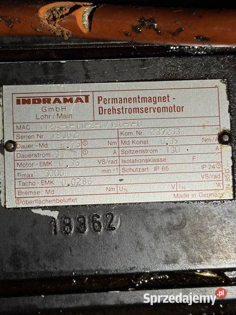silnik osi Indramat MAC 112A0LD2C130A0 Jastrząb