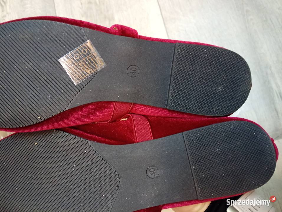 3940 Welurowe aksamitne baleriny wieczorowe z Moda i Styl małopolskie Kraków