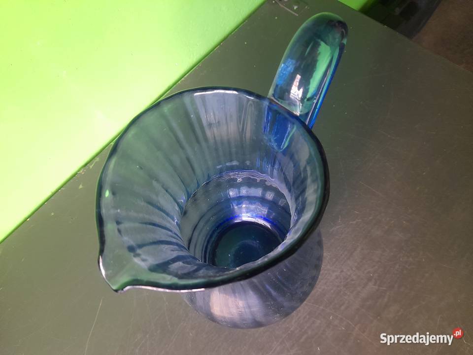 Dzbanek szkło prl Oleśnica