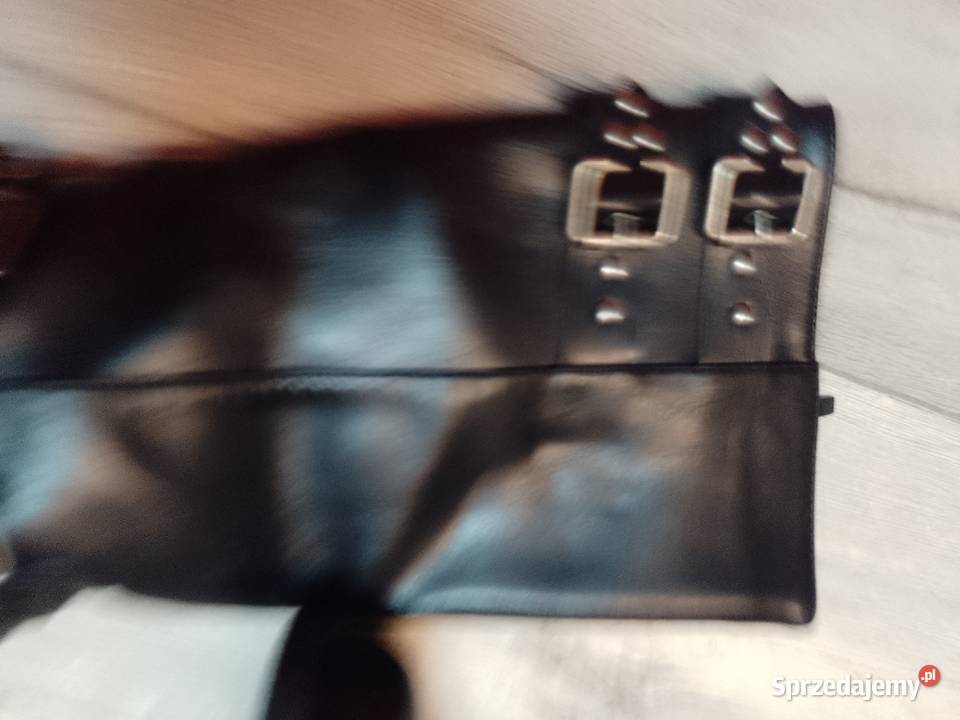 40 Czarne zdobione Kozaki oficerki biznesowe Kraków