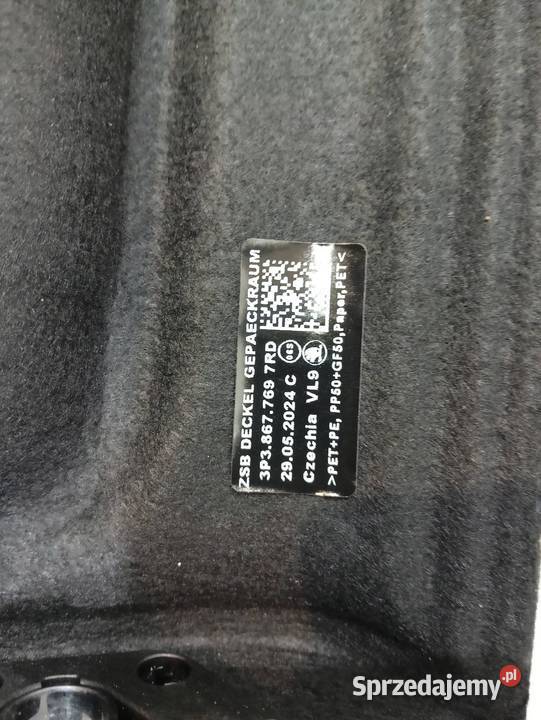 PÓŁKA TYLNA 3P3867769 Skoda Superb IV 2023