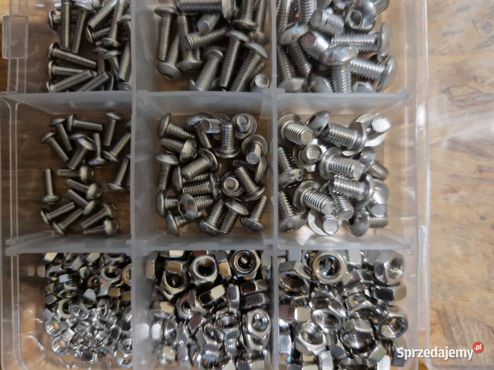 ZESTAW 440 ŚRUB 6KĄTNE HEX ZE STALI NIERDZEWNEJ