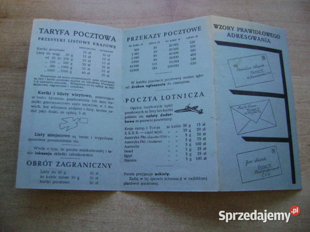 Starocie z PRL Stare dokumenty Poczta Informator pomorskie