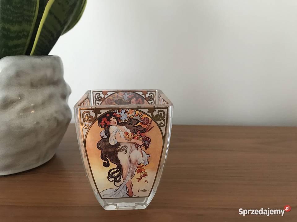 Świecznik Alphons Mucha Goebel Jesień 1897 mazowieckie Warszawa