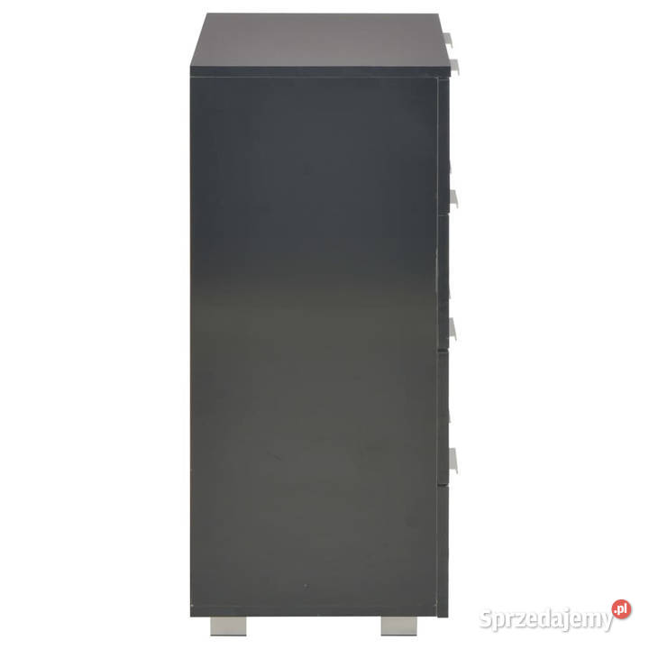 Komoda czarna z połyskiem 60x35x80 materiał Komody Warszawa