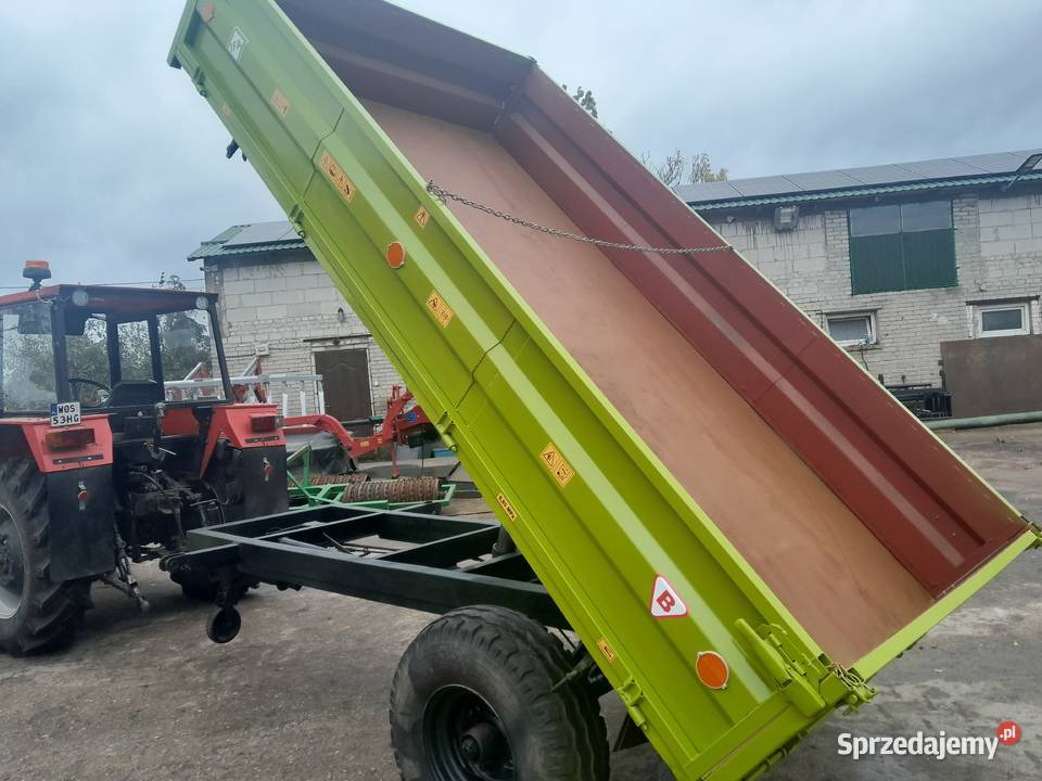 Przyczepa wywrotka 1 osiowa Do hodowli zwierząt mazowieckie Ostrołęka