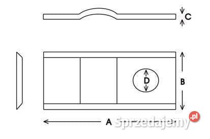 Nożyk kosiarki rotacyjnej 105x47x3 mm VLH4094