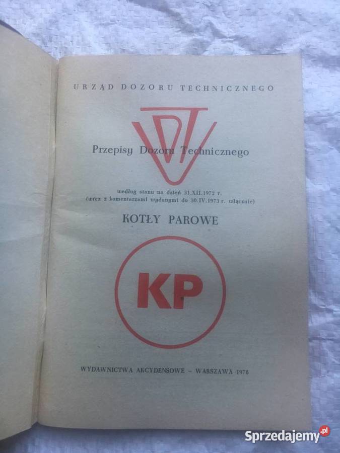 Przepisy Dozoru Technicznego Kotły Parowe Łęczyca