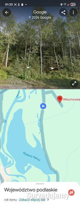 NA SPRZEDAŻ WYJĄTKOWY LAS Rzeki Narew IDEALNA podlaskie Włochówka
