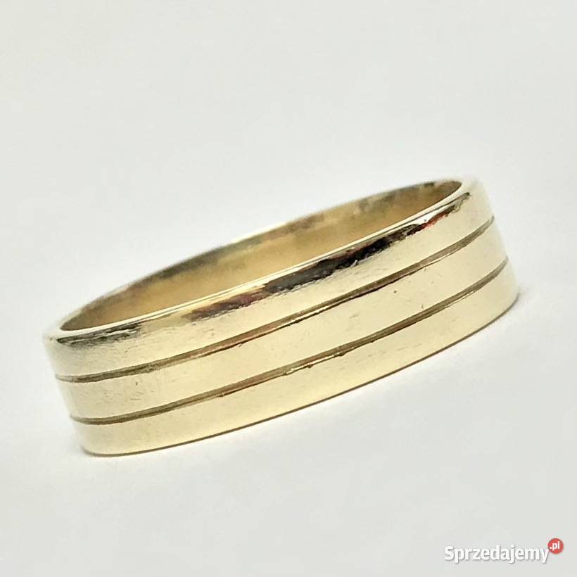 Złota OBRĄCZKA ślubna damska 585 14K ZDOBIONA złote Warszawa sprzedam