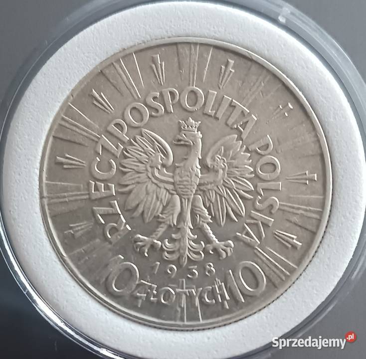 10 J Piłsudski 1938 r 1 piękne rzadkość Konin