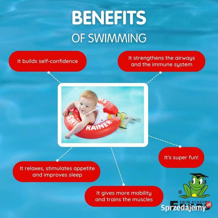 Swimtrainer Koło do Nauki Pływania 618 Czerwone Szczerbice