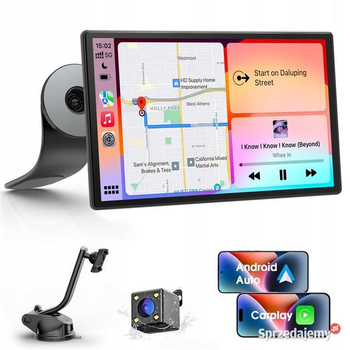 MONITOR SAMOCHODOWY 9 CARPLAY ANDROID AUTO Zawiercie sprzedam
