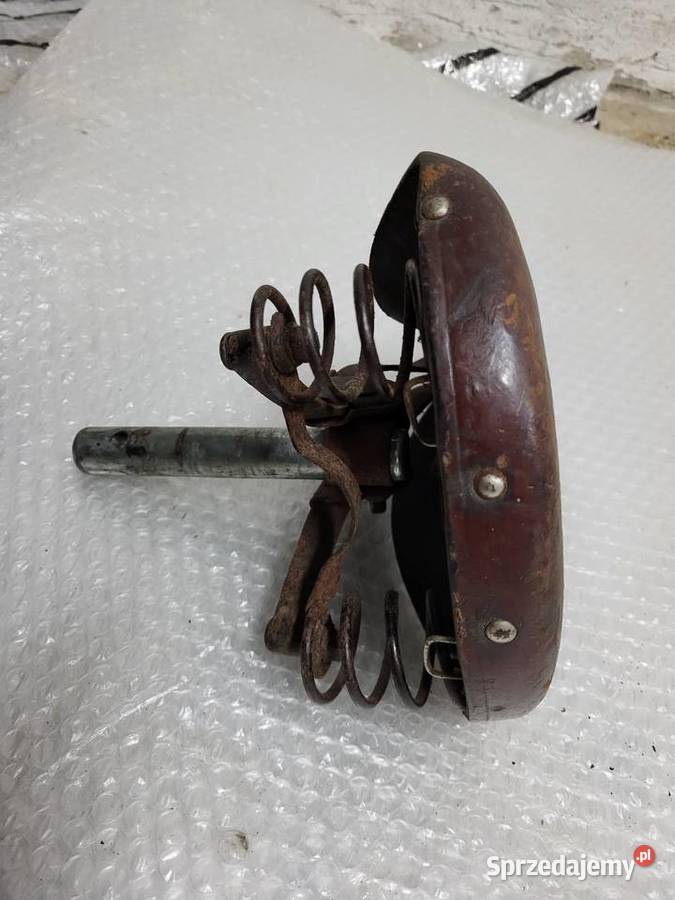 Siodełko rowerowe skórzane Antyk Gliwice