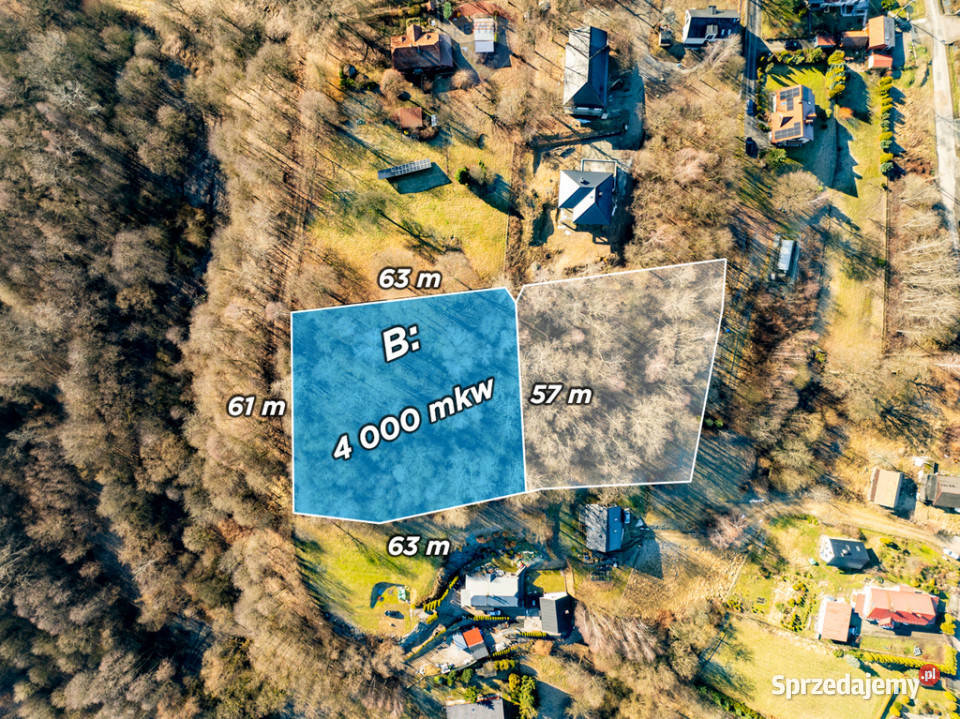 Budowlana działka w Golkowicah B utwardzona Golkowice