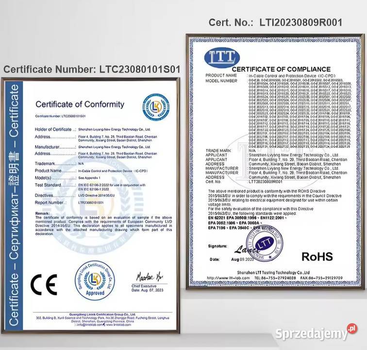 Ładowarka do samochodu elektrycznego EV 11kW kW Osieczna