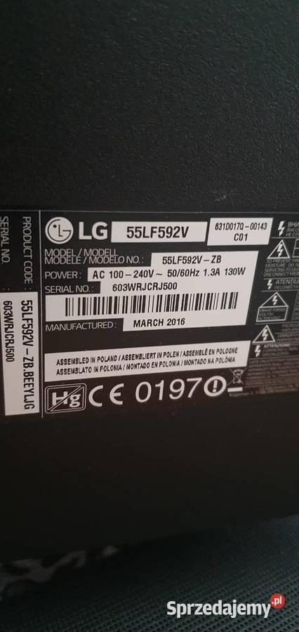 Telwizor 55lf592v LG Żarów