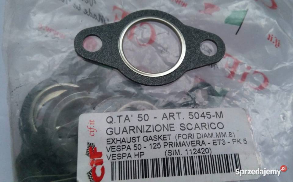 USZCZELKA WYDECHU PIAGGIO VESPA PK ET3 PRIMAVERA Bielsk Podlaski sprzedam
