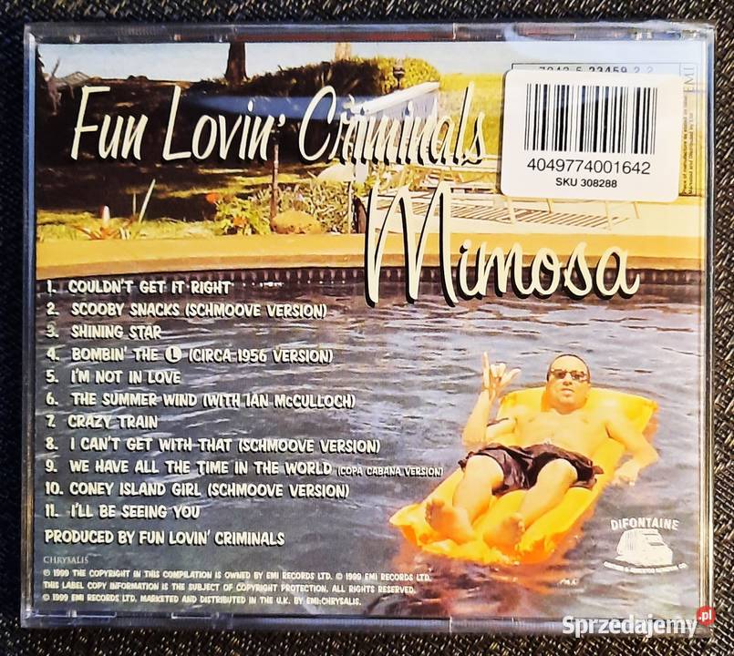 Album CD Fun Lovin Criminals Album Mimosa 1 płyta Katowice