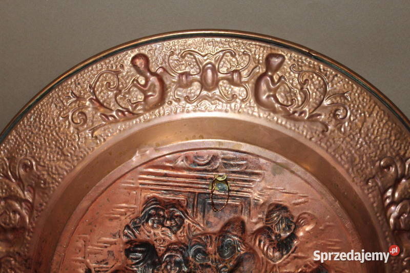 Miedziany talerz 519 FiaF Antyki, Sztuka, Kolekcje zachodniopomorskie Szczecin