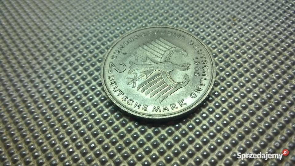 MONETA Niemcy 2 marki 1969 F 053 mazowieckie Warszawa
