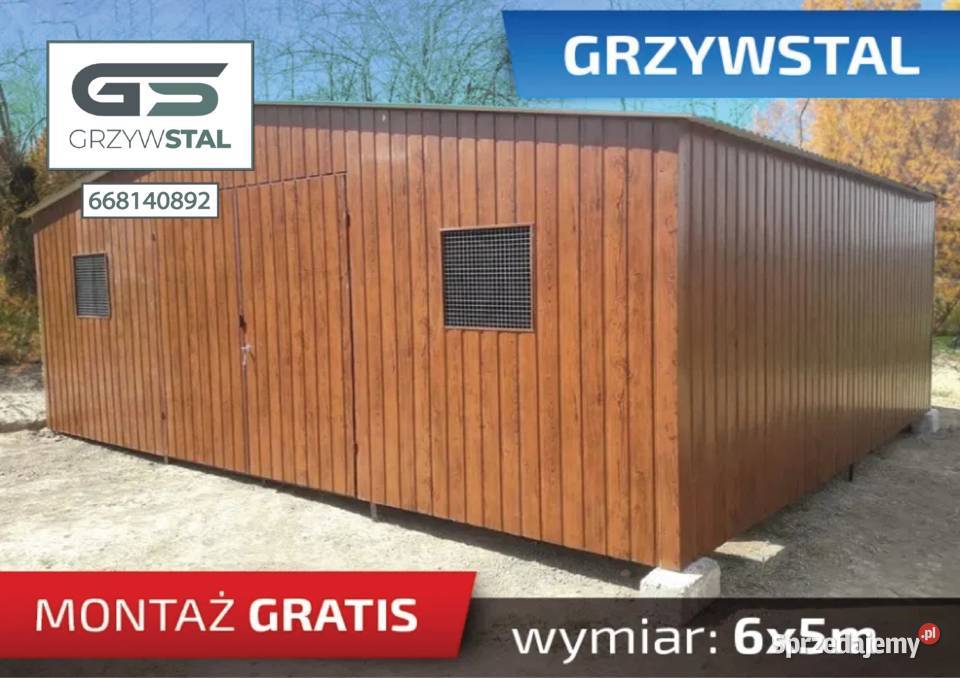 Garaż Blaszany Drewnopodobny Złoty Dąb Blaszak samodzielny sprzedam