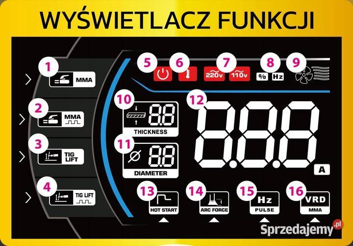 SPAWARKA INWERTOROWA INWERTEROWA LCD MMA PULSE Spawarki inwertorowe Katowice