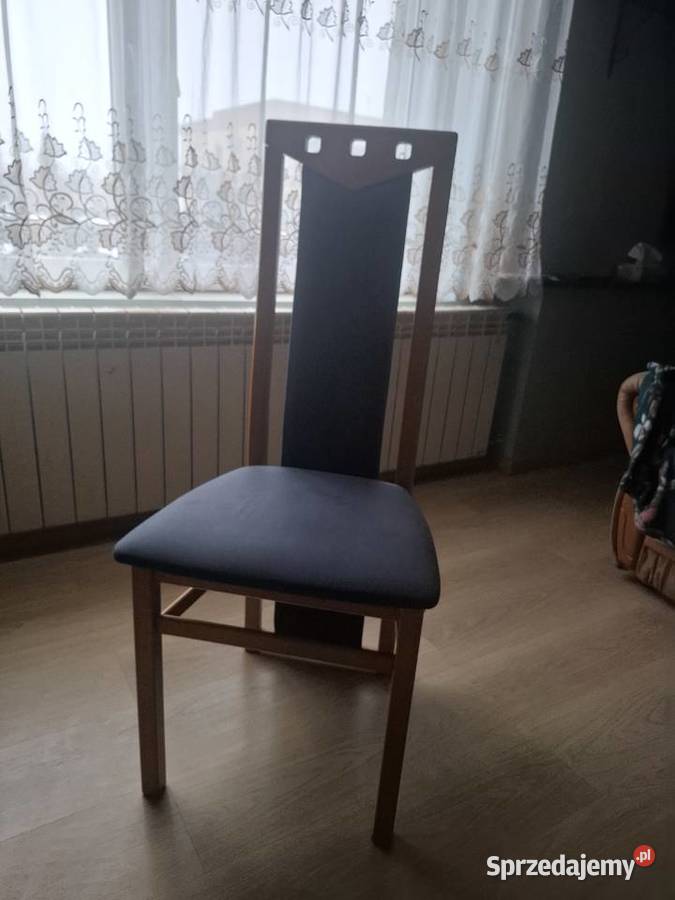 Jasno Brązowy Stół Drewniany krzesła idealny Nekla