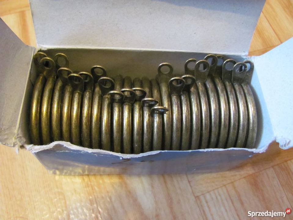 kółka do zasłon 23 sztuki kolor stare złoto lubelskie Zamość