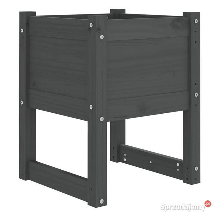Donice 2 szare 40x40x525 lite drewno sosnowe Warszawa