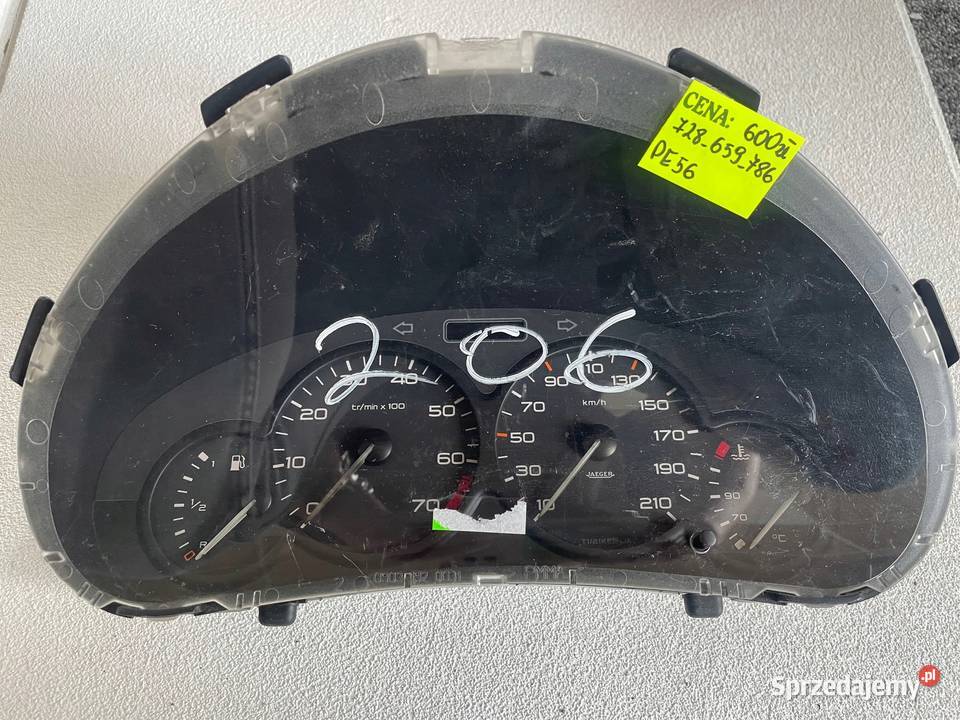 LICZNIK ZEGARY PEUGEOT 206 DWIE WTYCZKI osobowe