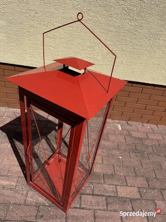 Lampion 120 duży metalowy latarenka lampa balkon Garwolin