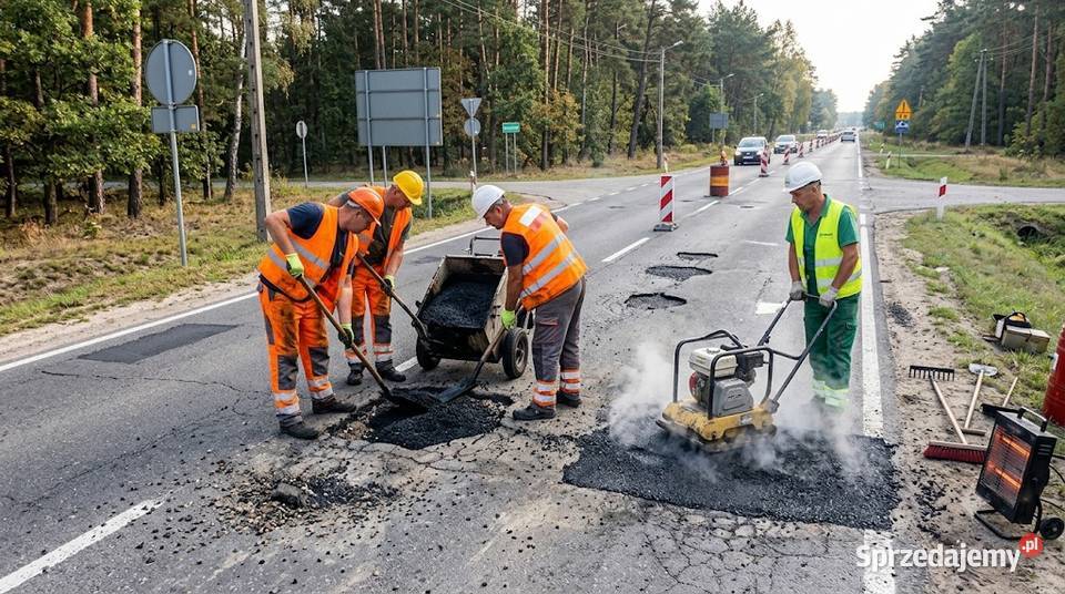 Asfaltowanie ścieżki rowerowej układanie asfaltu Wrocław