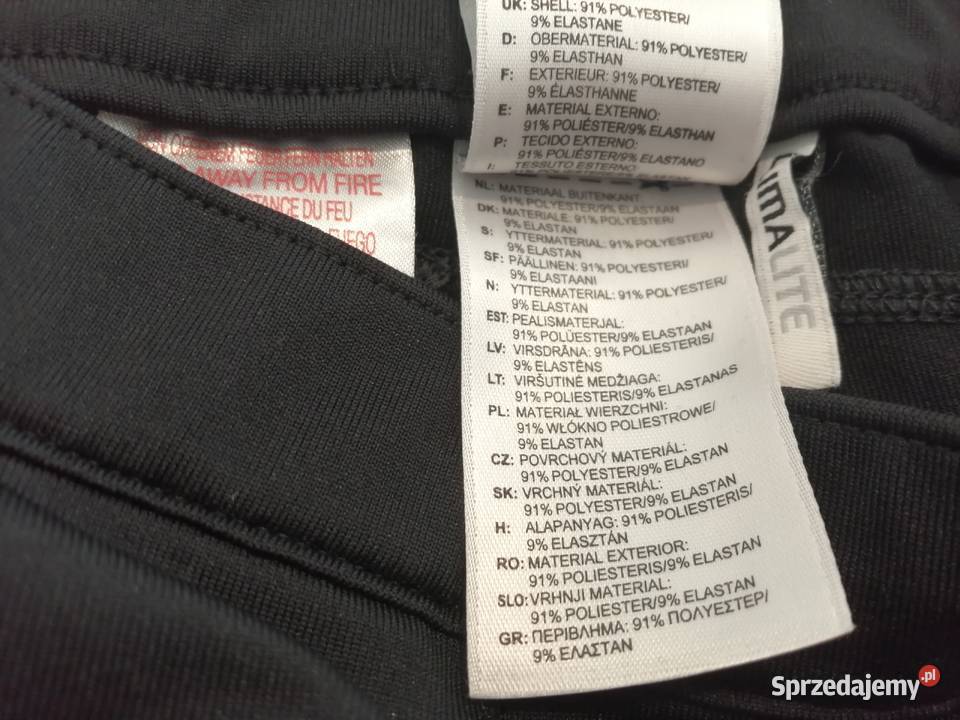 Spodnie dresowe czarne 116 Adidas climalite śląskie