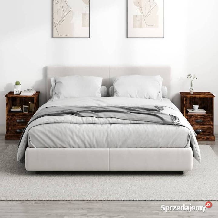 Szafki nocne 2 przydymiony dąb 43x36x60 WM816339 Warszawa sprzedam
