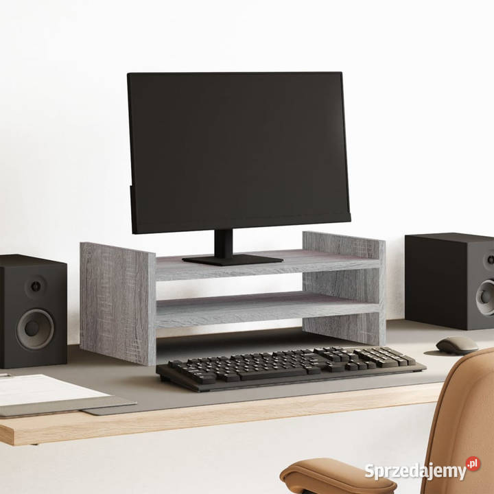 Podstawka pod monitor szary dąb sonoma 50x27x20 mazowieckie Warszawa