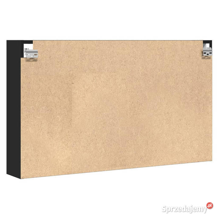Witryna czarna 100x15x58 materiał drewnopochodny