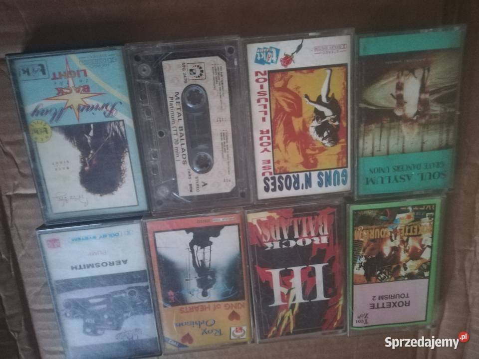 Kasety magnetofonowe muzyka rockowe Łódź