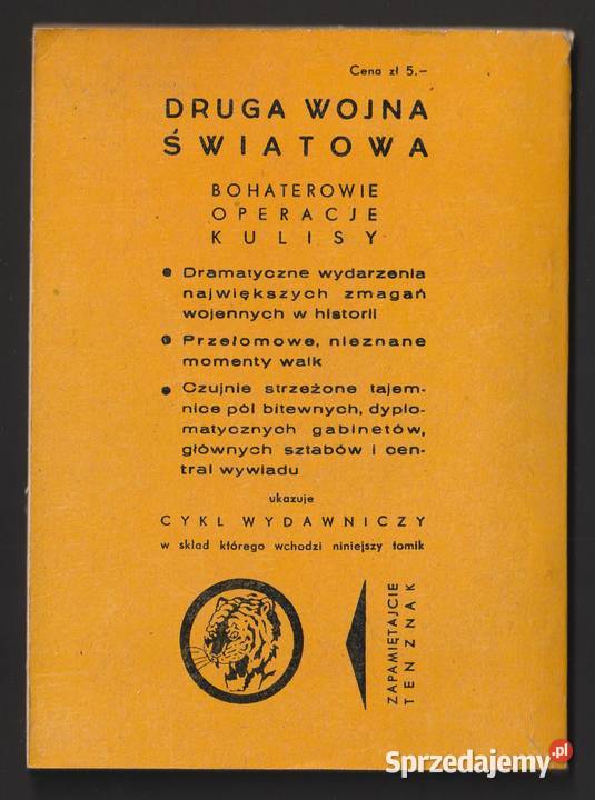 ŻÓŁTY TYGRYS TROPEM JASZCZURKI 1965 Łódź