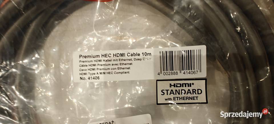 Kabel HDMI 14 Lindy Cromo 41406 dł10m TV i Video Stryków