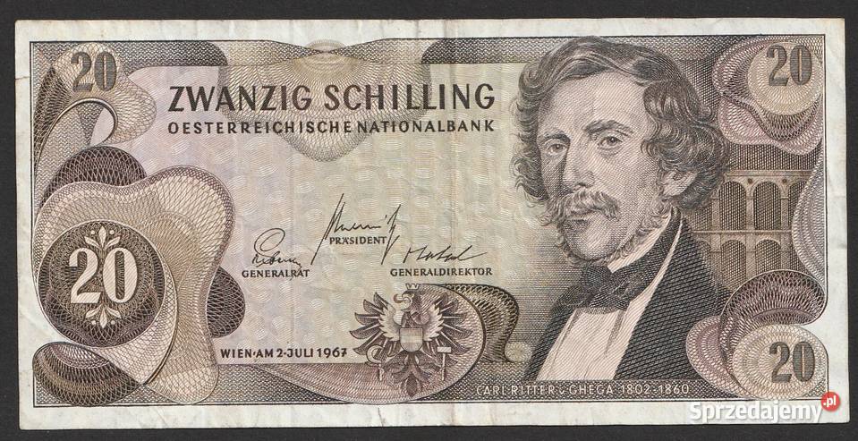 AUSTRIA 20 SCHILLING 1967 RITTER P Łódź
