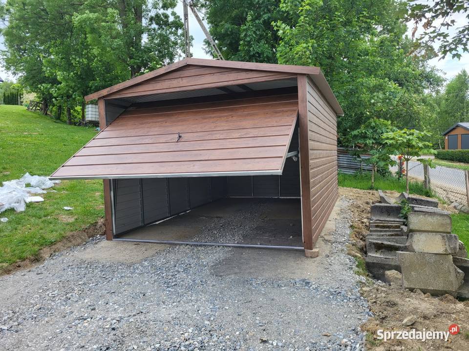 Garaż blaszany drewnopodobny 3x5 PREMIUM dolnośląskie Jelenia Góra