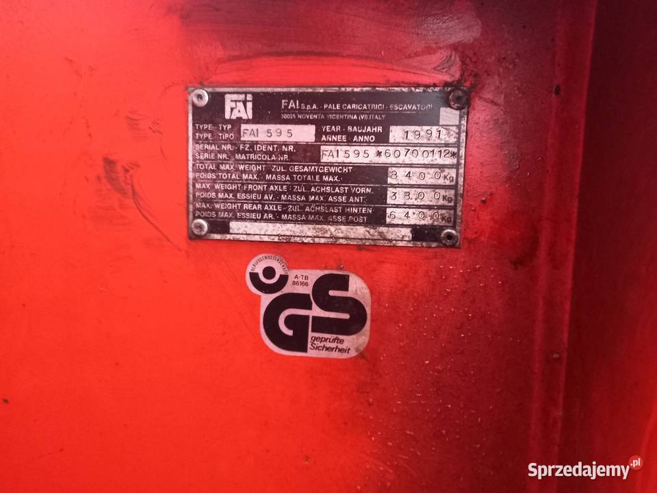 Koparko ładowarka fai Rok produkcji 1991 lubelskie Włodawa
