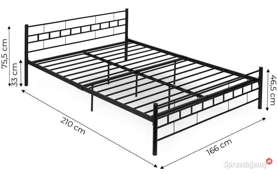 Łóżko metalowe 140x200 opolskie