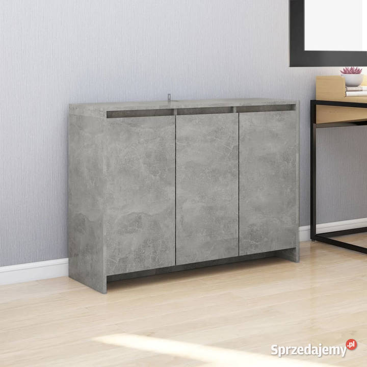 Szafka szarość betonu 102x33x75 materiał
