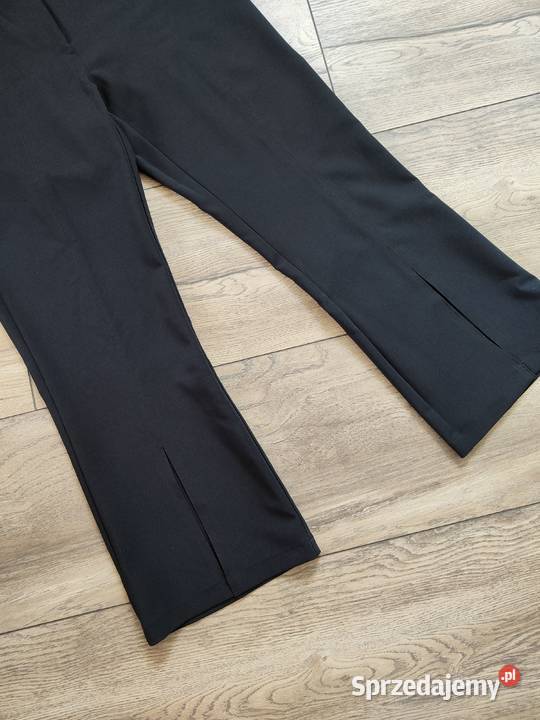 Czarne spodnie materałowe Vintage Dzwony Rozmiar 42(XL) Jasło