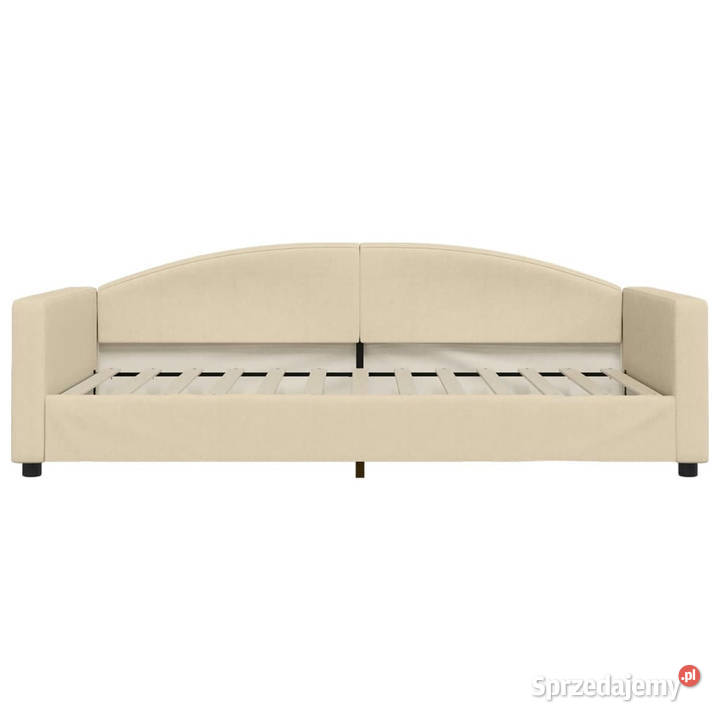 Sofa rozsuwana z szufladami kremowa tkanina mazowieckie Warszawa